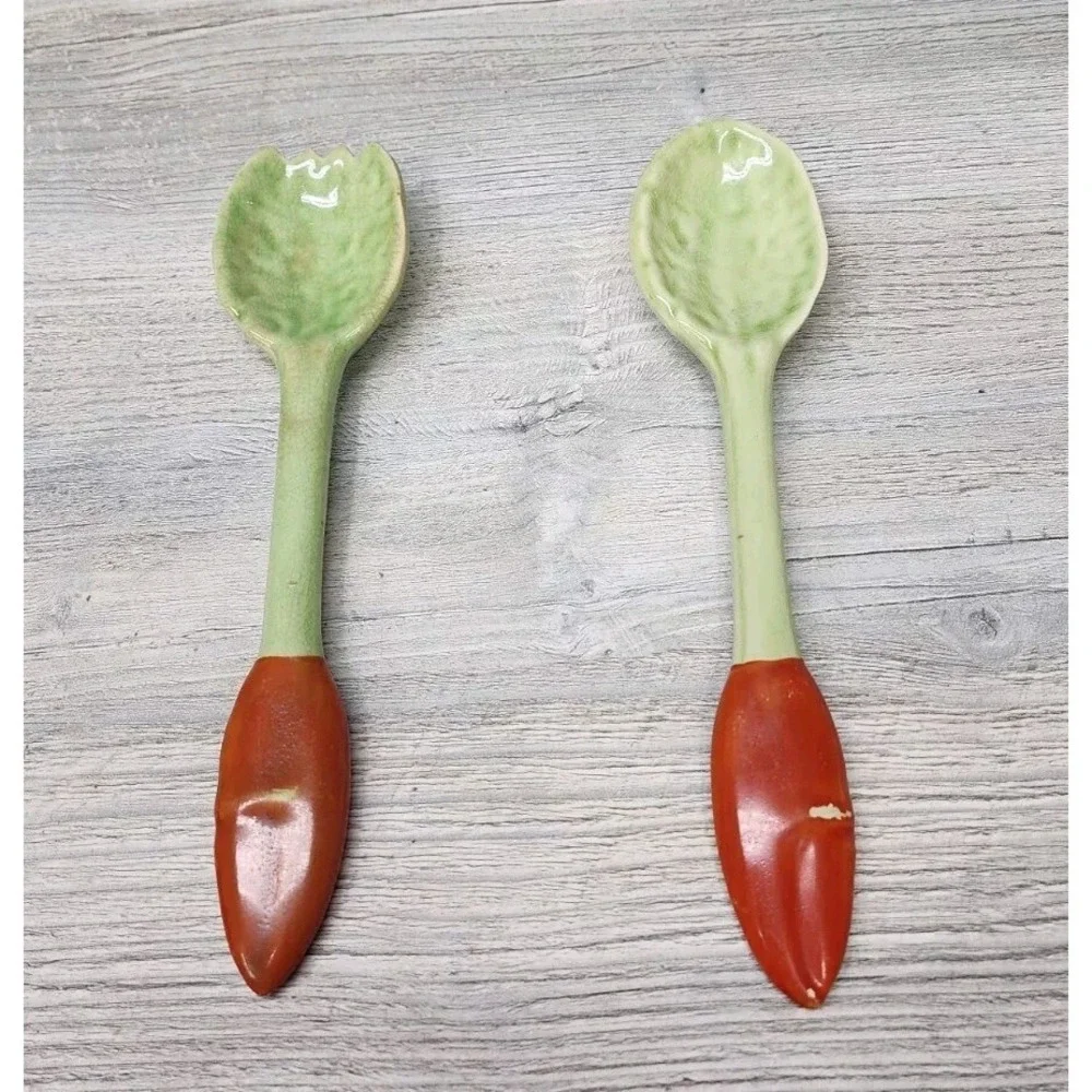 Lobster/Crawfish Cabbage‎ Leaf Lettuce Bowl & Salad Serving Utensils